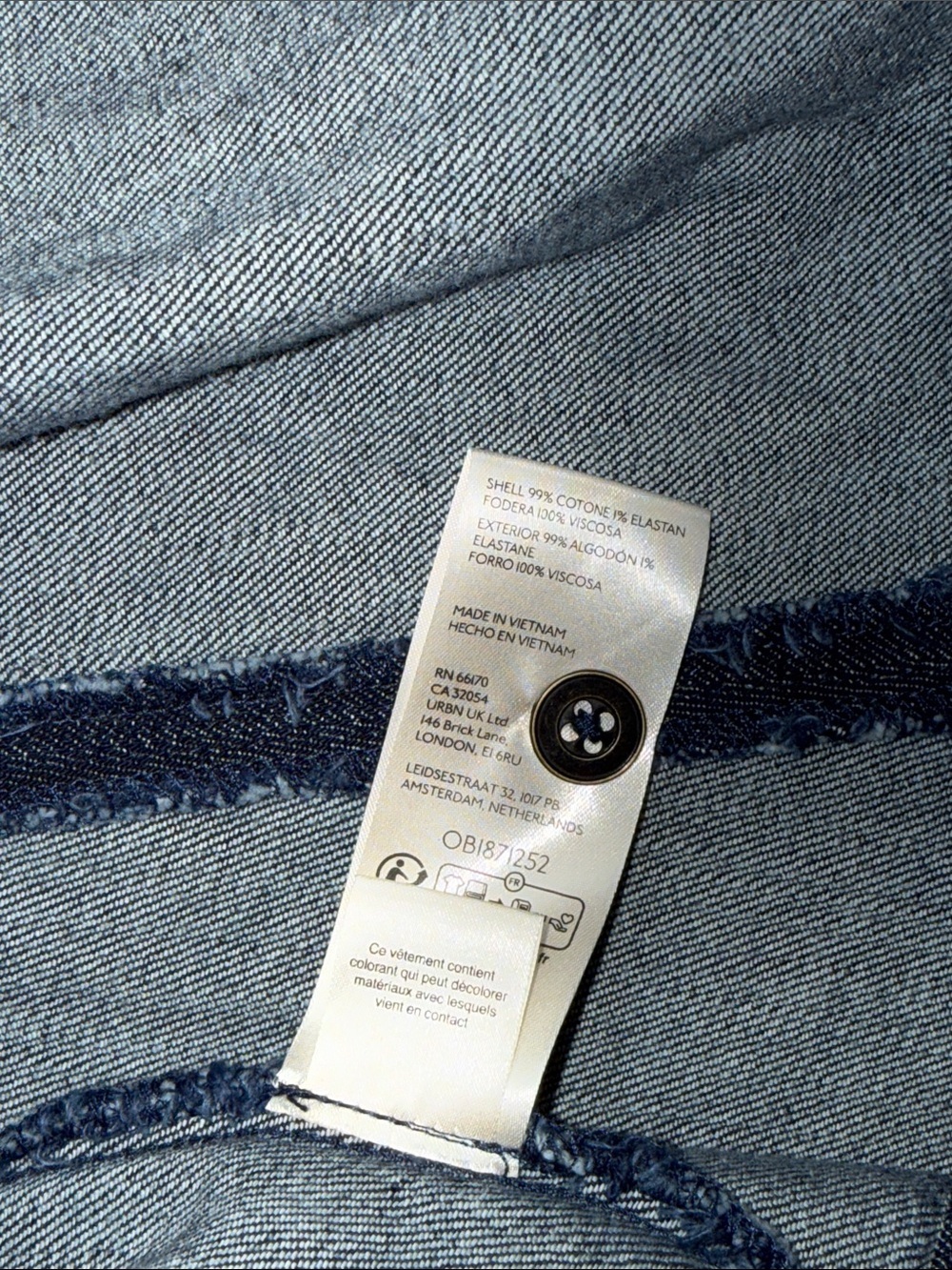NWT Anthropologie Maeve Button Front blue Denim Maxi Corse Dress 6 Chore dress - Picture 10 of 11